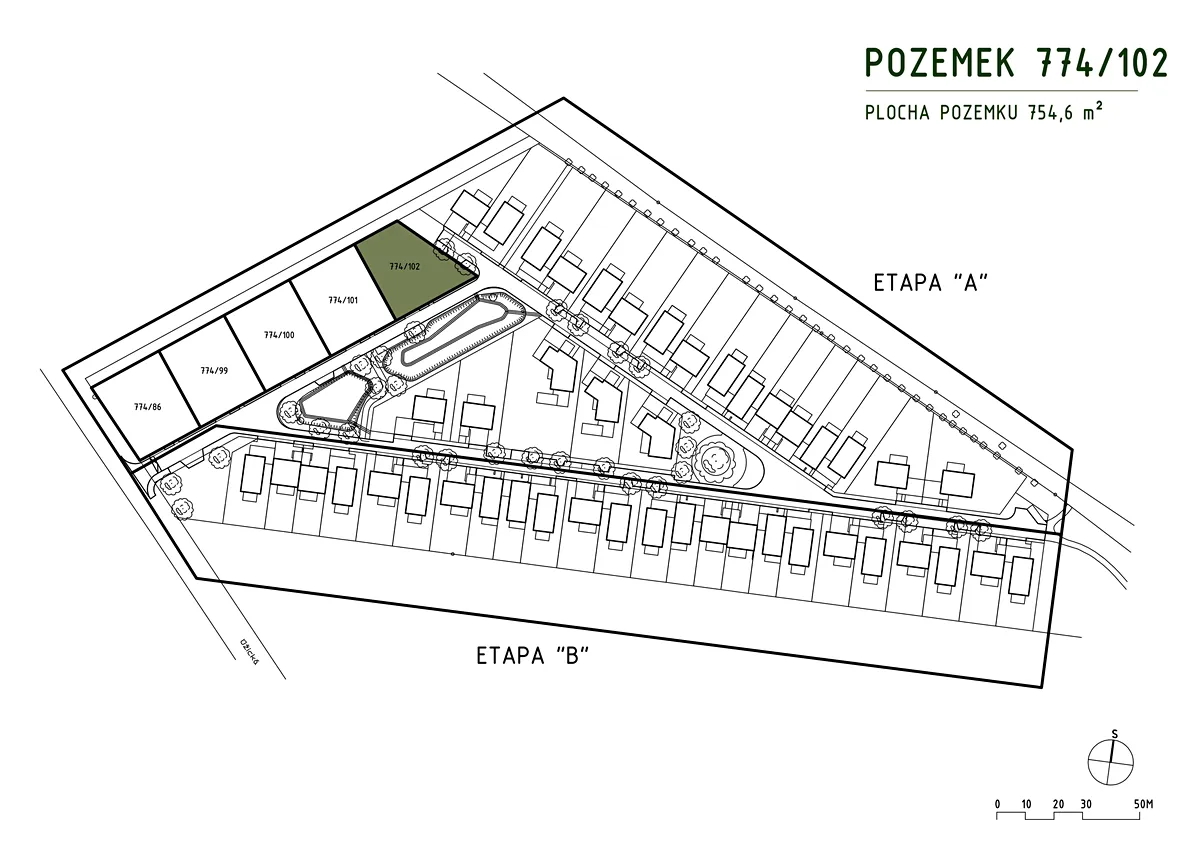 Prodej stavebního pozemku 755 m²
